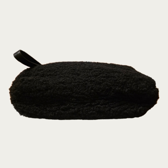 Banana Republic Black Faux Shearling Pouch/Wristlet - Picture 9 of 12